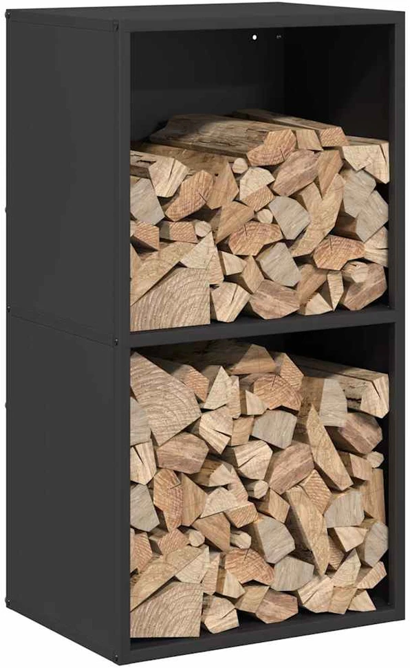 Stovas malkoms, juodos, 40x30x75 cm, šaltai valcuotas plienas