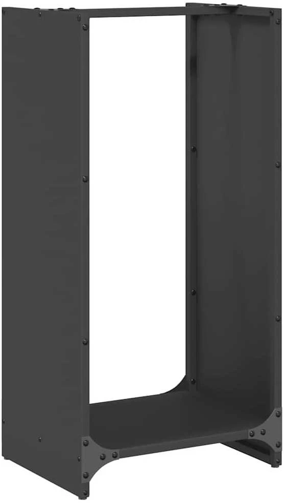 Stovas malkoms, juodos, 40x30x80 cm, šaltai valcuotas plienas