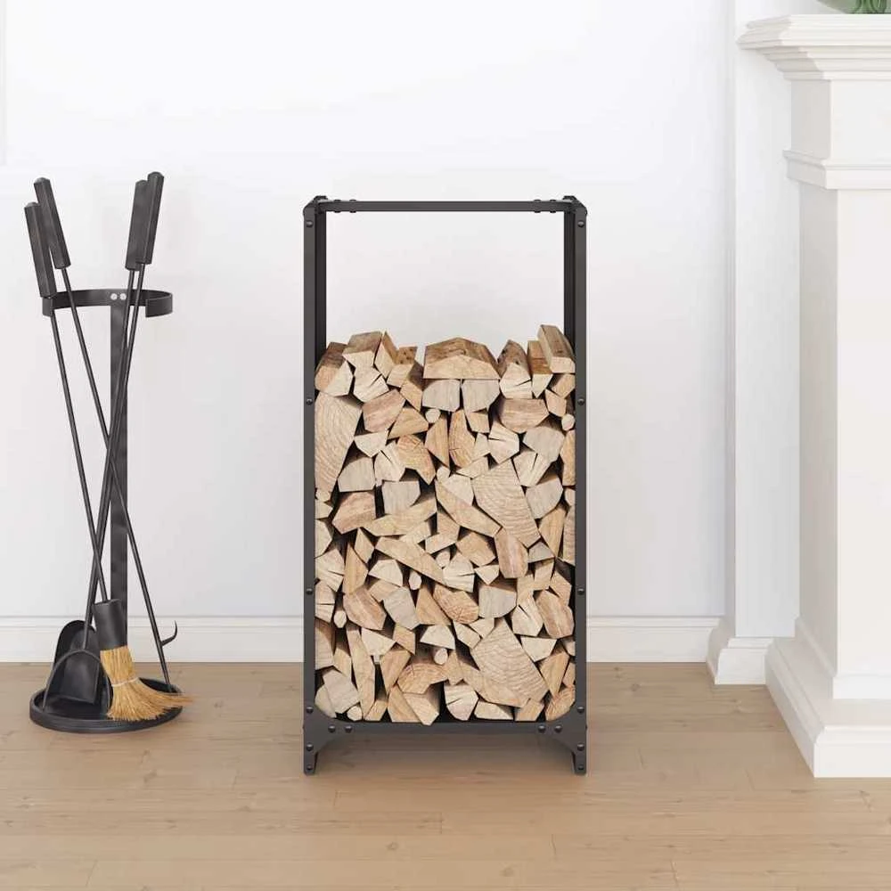 Stovas malkoms, juodos, 40x30x80 cm, šaltai valcuotas plienas