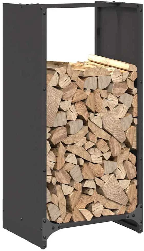 Stovas malkoms, juodos, 40x30x80 cm, šaltai valcuotas plienas