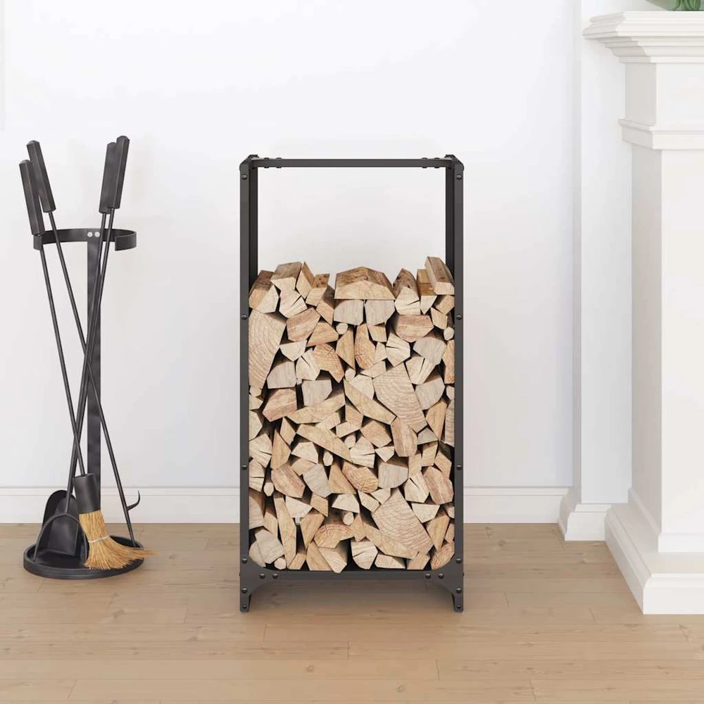 Stovas malkoms, juodos, 40x30x80 cm, šaltai valcuotas plienas