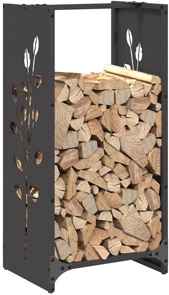 Stovas malkoms, juodos, 40x30x80 cm, šaltai valcuotas plienas