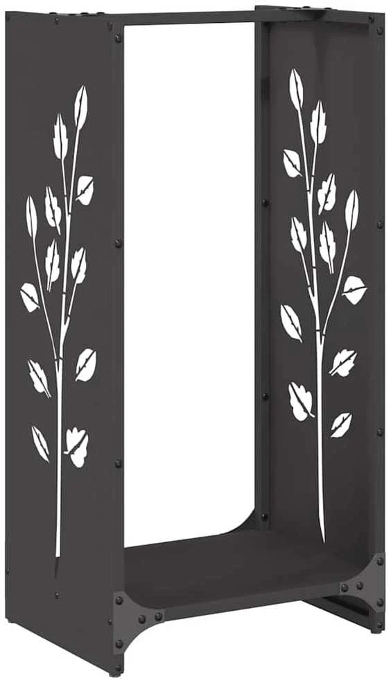 Stovas malkoms, juodos, 40x30x80 cm, šaltai valcuotas plienas