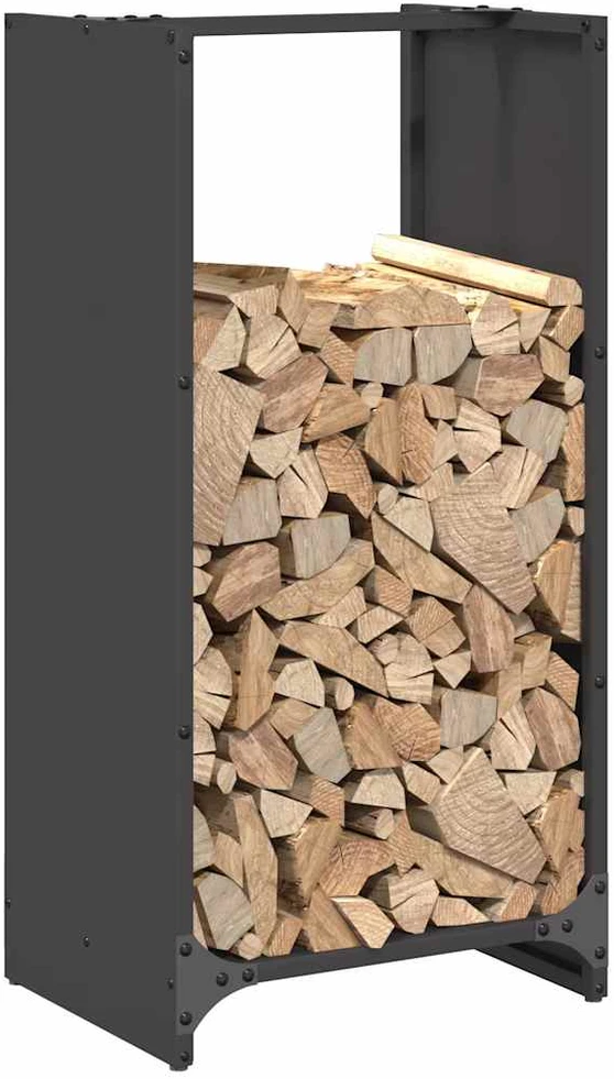 Stovas malkoms, juodos, 40x30x80 cm, šaltai valcuotas plienas
