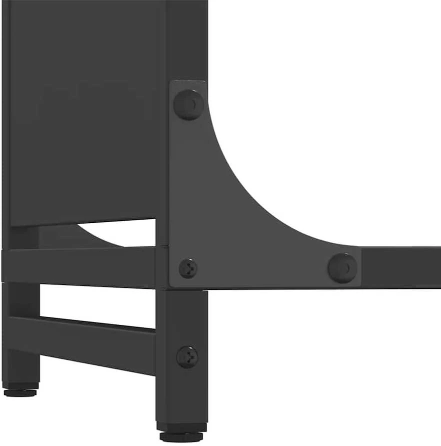 Stovas malkoms, juodos, 60x28x65 cm, šaltai valcuotas plienas