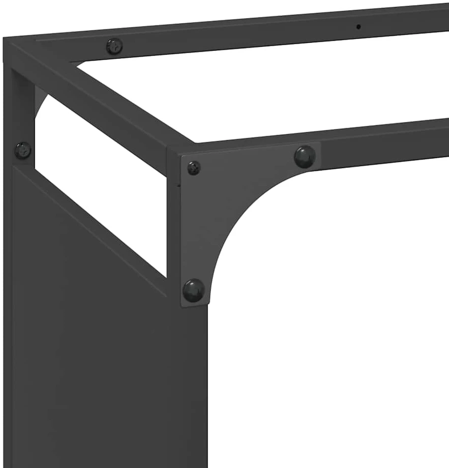 Stovas malkoms, juodos, 60x28x65 cm, šaltai valcuotas plienas