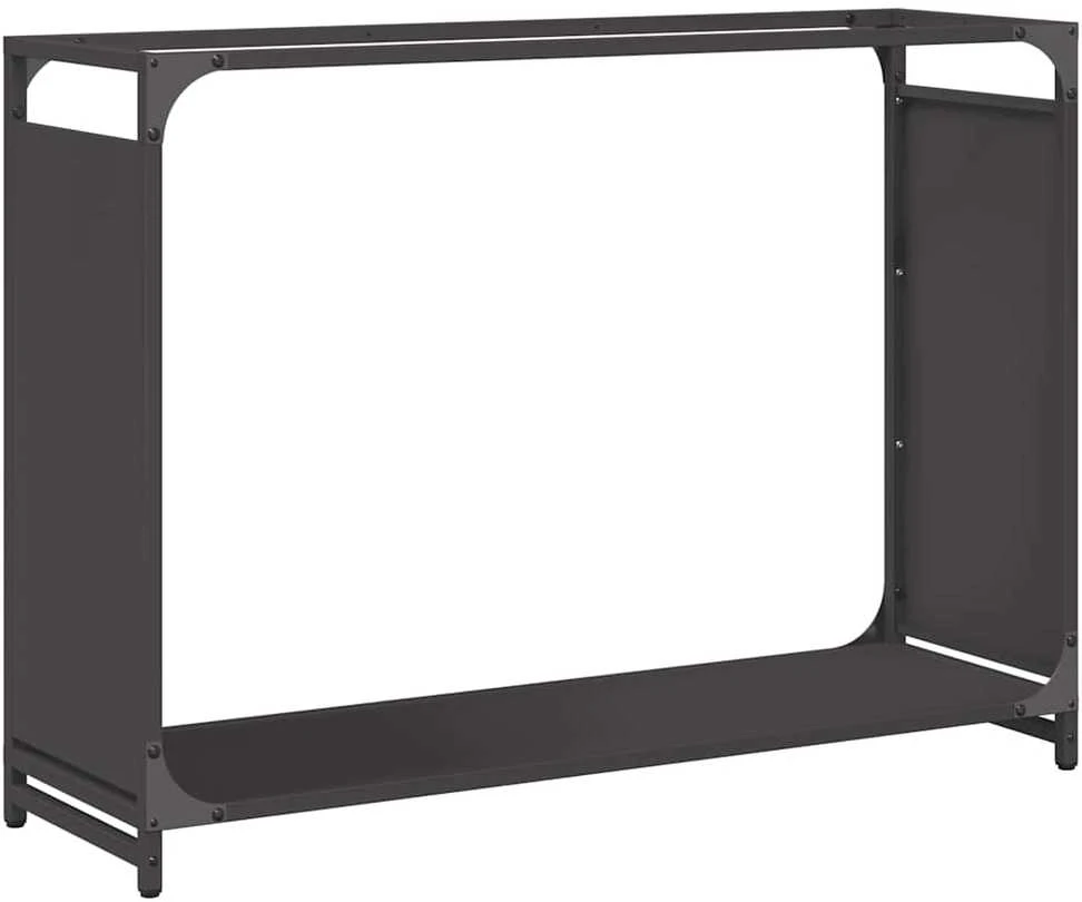 Stovas malkoms, juodos, 90x28x65 cm, šaltai valcuotas plienas