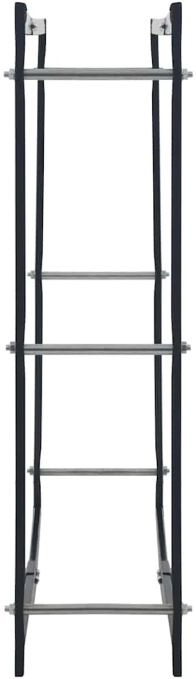 Stovas malkoms, juodos spalvos, 100x25x100cm, plienas