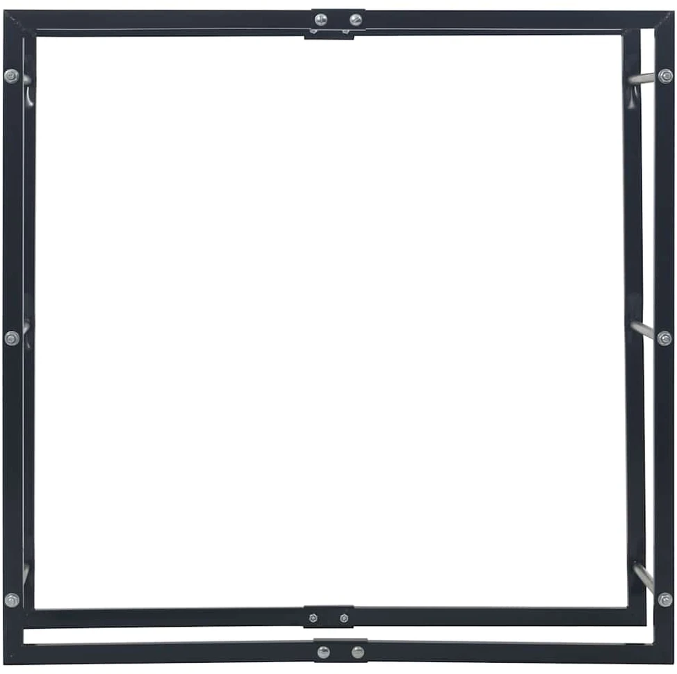 Stovas malkoms, juodos spalvos, 100x25x100cm, plienas