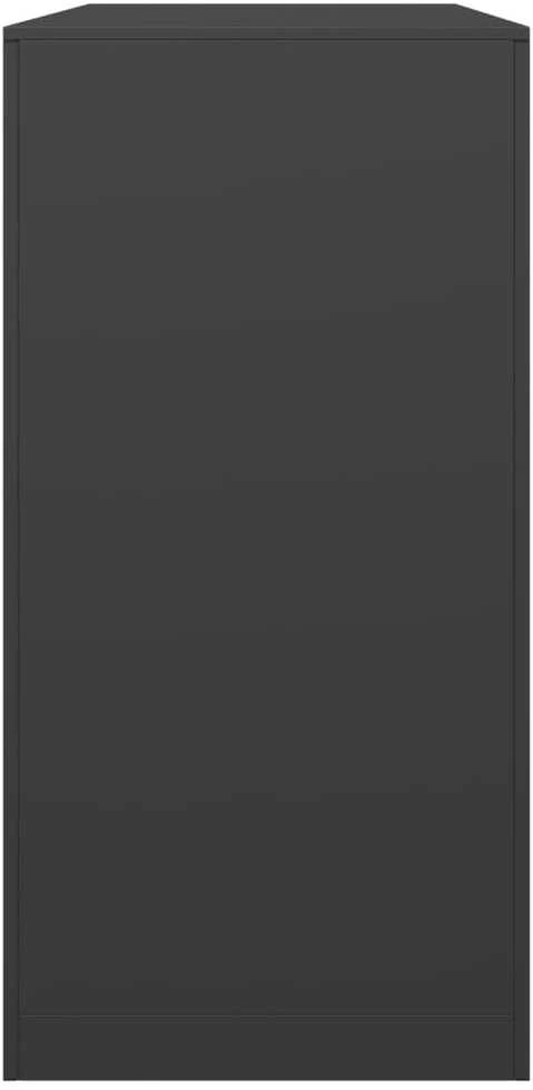 Stovas malkoms, juodos spalvos, 100x40x80cm, plienas
