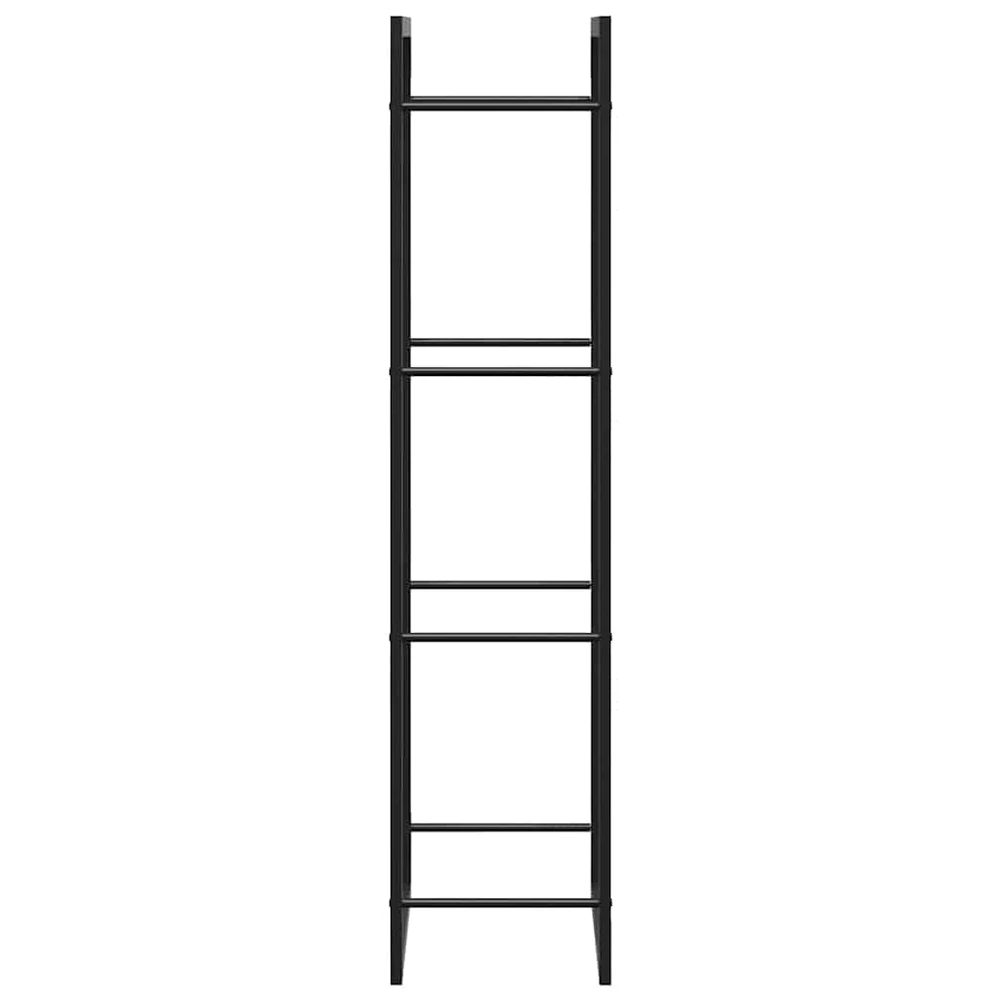 Stovas malkoms, matinės juodos spalvos, 50x28x132cm, plienas