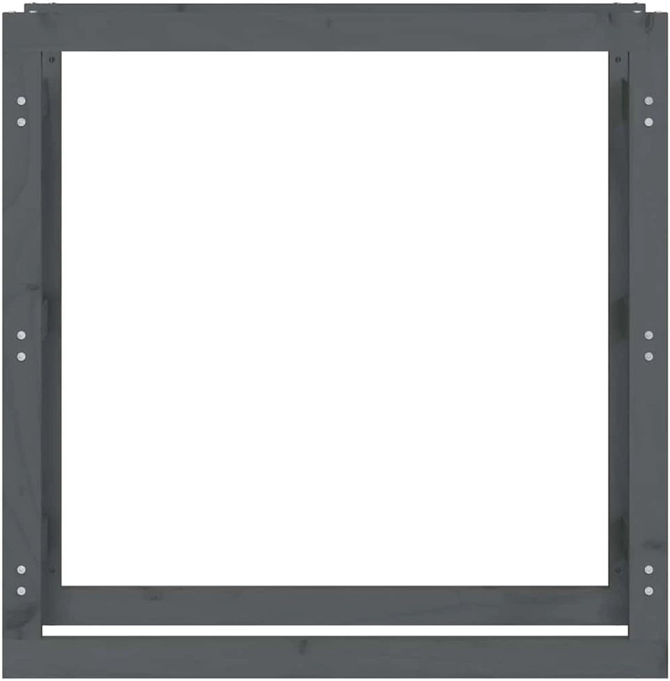 Stovas malkoms, pilkas, 100x25x100cm, pušies medienos masyvas