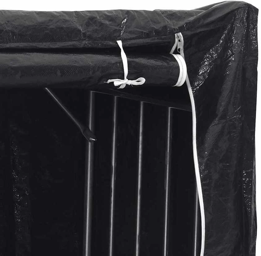 Stovas malkoms su apdangalu nuo lietaus, 200x60x200cm