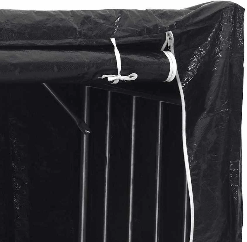 Stovas malkoms su apdangalu nuo lietaus, 150x80x200cm