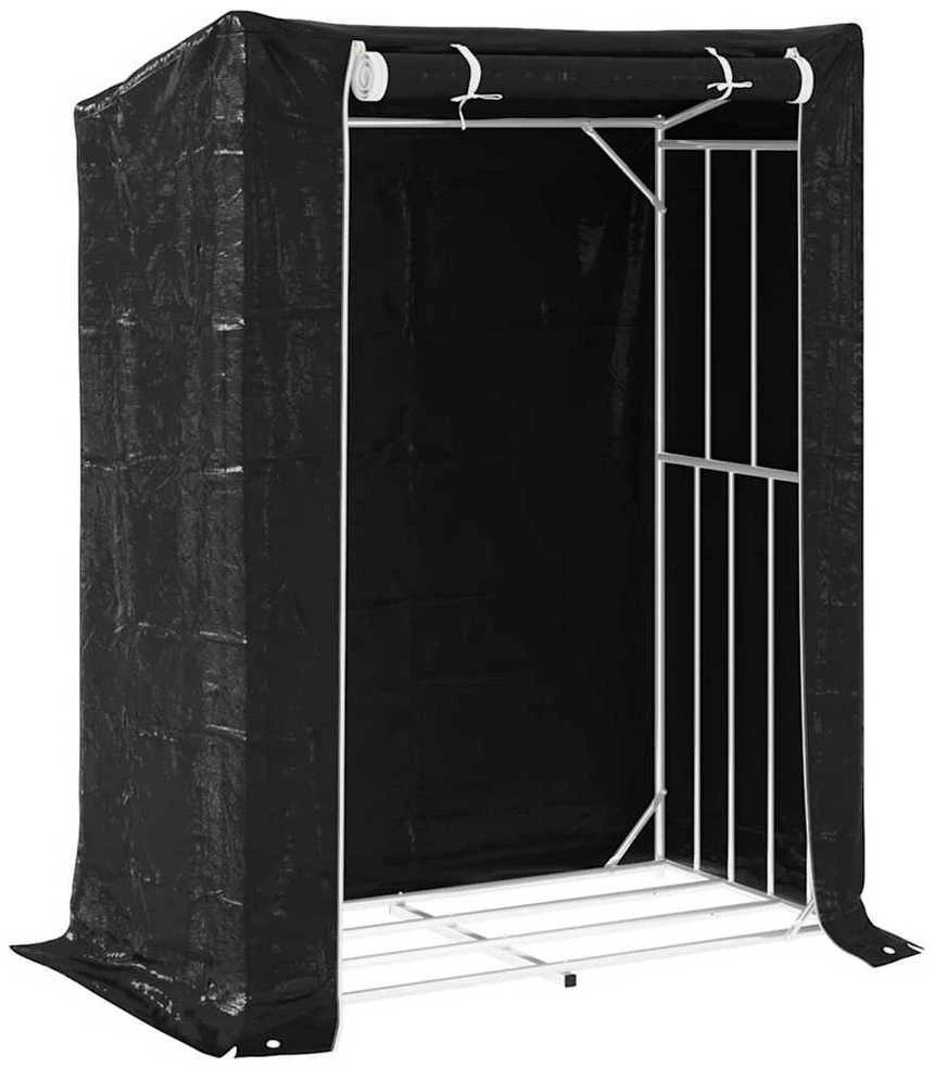 Stovas malkoms su apdangalu nuo lietaus, 150x80x200cm