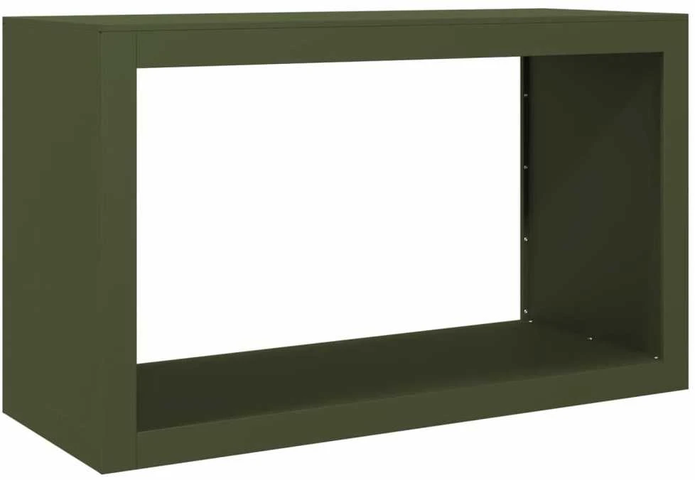 Stovas malkoms, žalios spalvos, 100x40x60cm, plienas