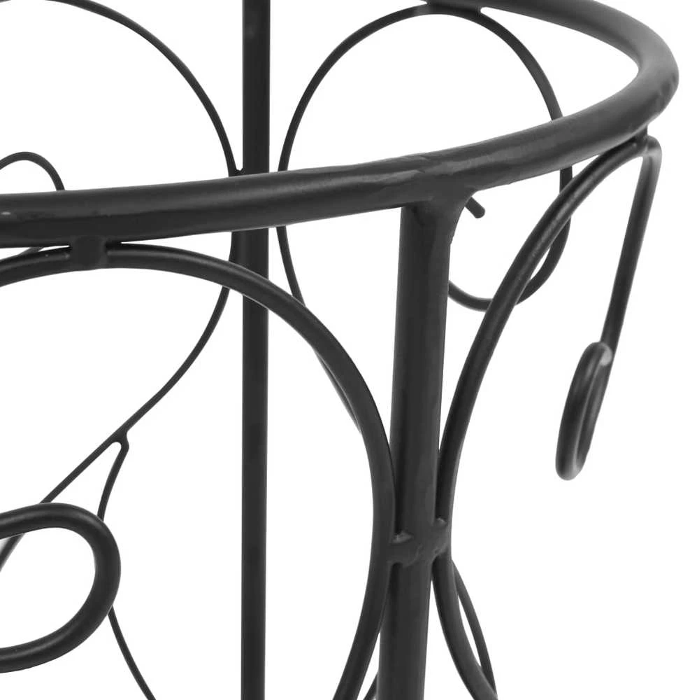 Stovas skėčiams, vintažinio st., metalas, 26x46cm, juodas
