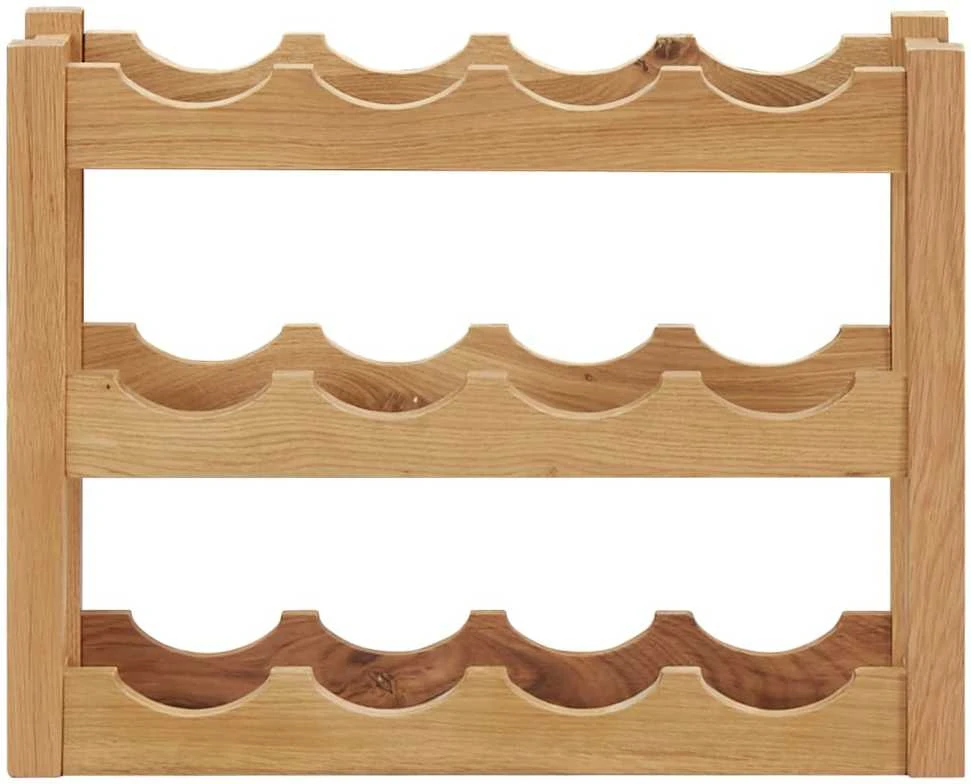Stovas vynui skirtas 12 butelių, 47x21x36cm, ąžuolo masyvas