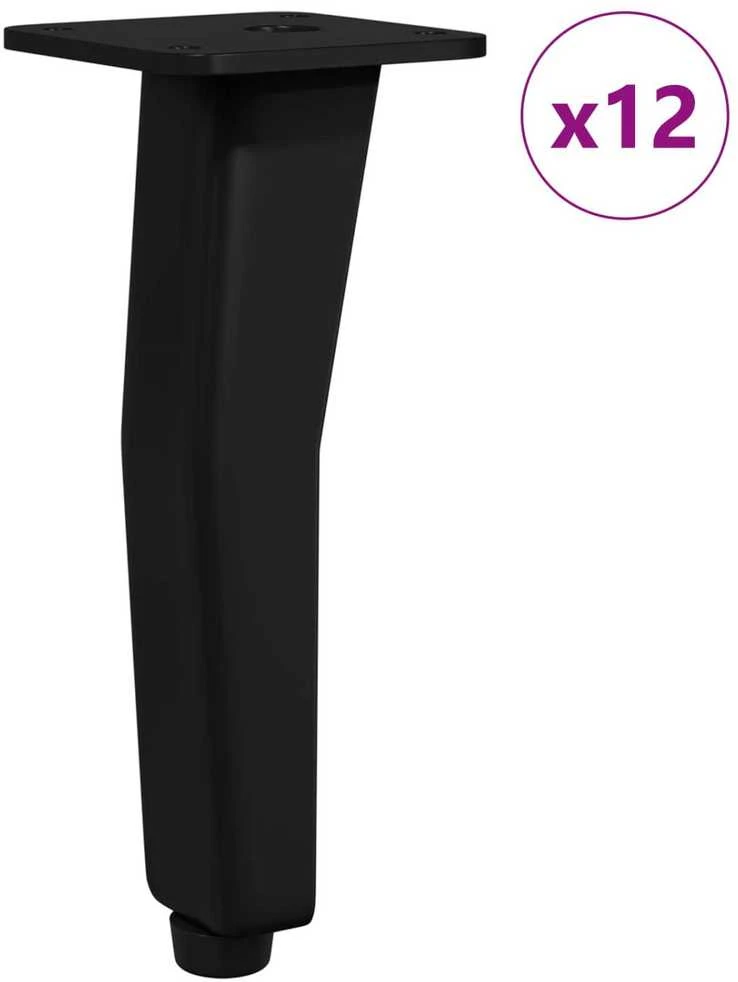 Stovintys kojelės 12 vnt. Juoda 40 x 40 x 100 mm Geležis
