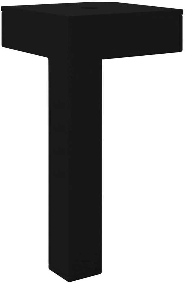 Stovintys kojelės 2 vnt. Juoda 57 x 57 x 100 mm Geležis