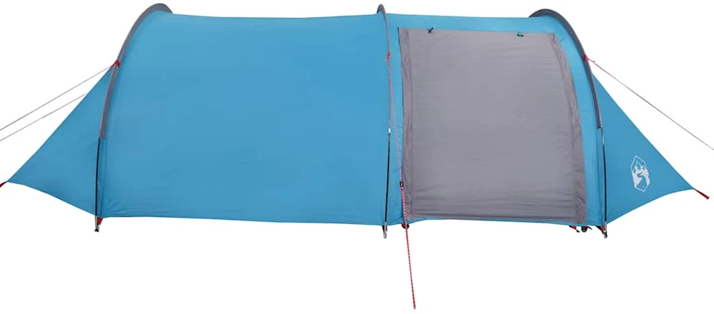 Stovyklavimo palapinė, mėlyna, keturvietė, tunelinė