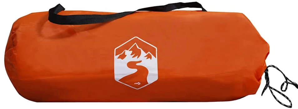 Stovyklavimo palapinė, oranžinė, dvivietė, kupolinė