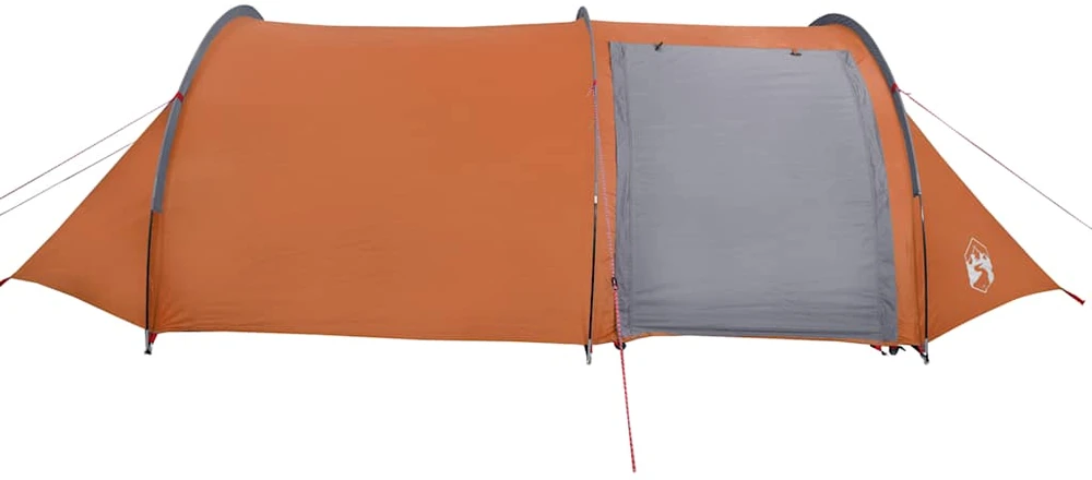 Stovyklavimo palapinė, oranžinė, keturvietė, tunelinė