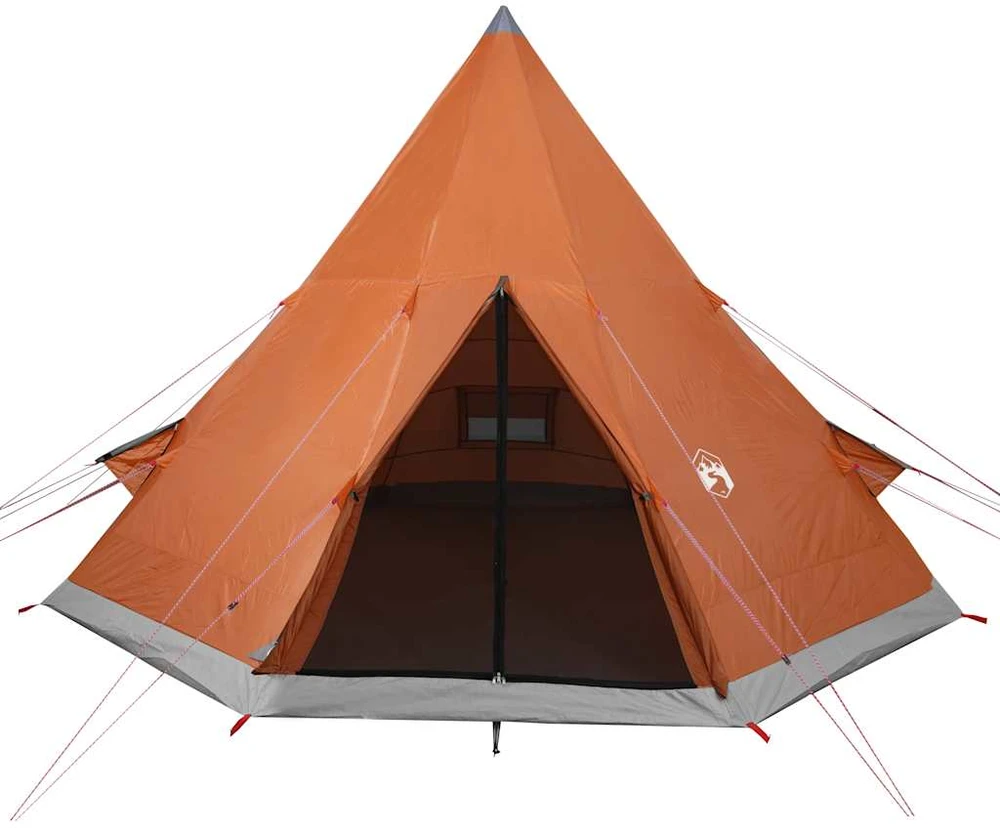 Stovyklavimo palapinė, oranžinė, keturvietė, tipi dizaino