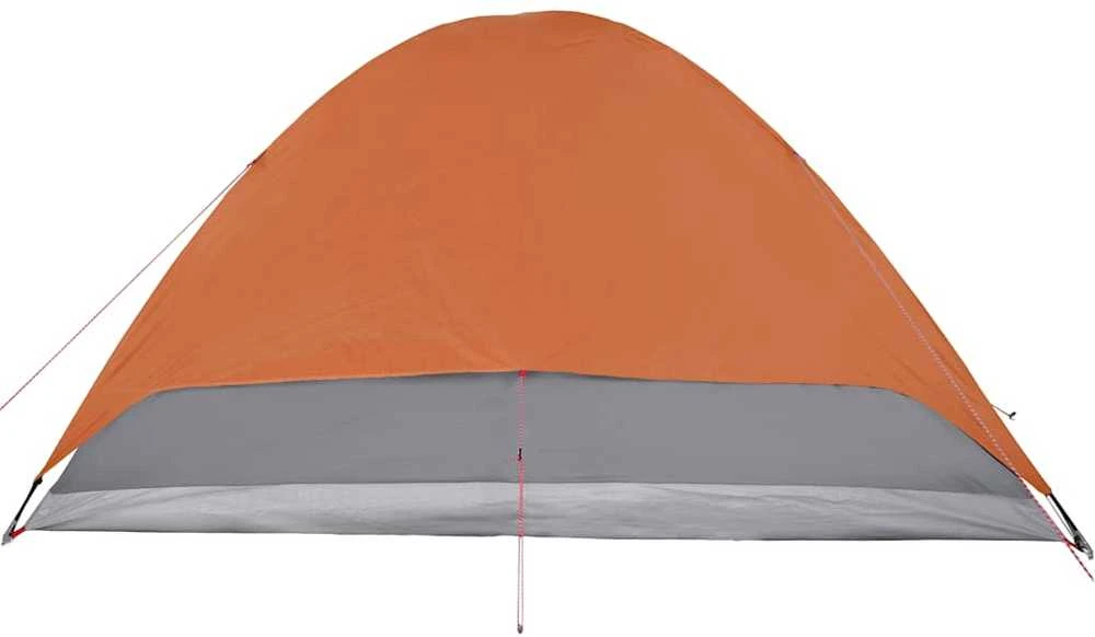 Stovyklavimo palapinė, oranžinė, šešiavietė, kupolinė