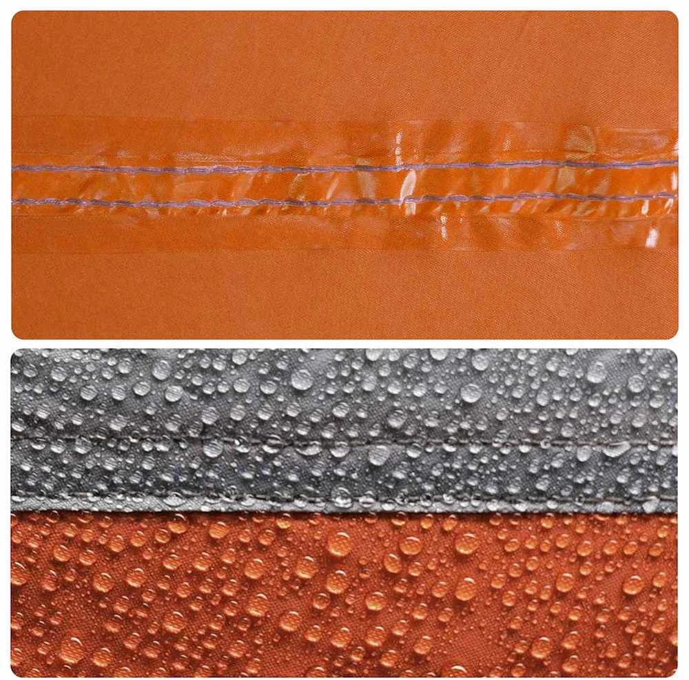 Stovyklavimo palapinė, oranžinė, trivietė, kupolinė
