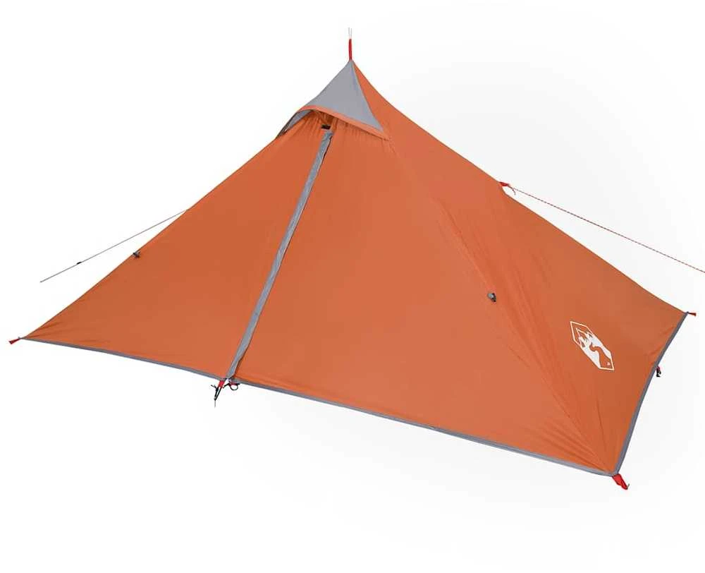Stovyklavimo palapinė, oranžinė, vienvietė, tipi dizaino