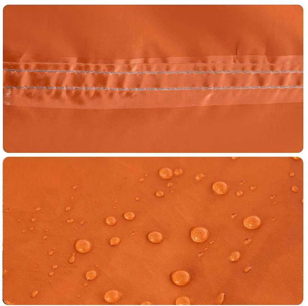 Stovyklavimo palapinė, pilka ir oranžinė, šešiavietė, kupolinė