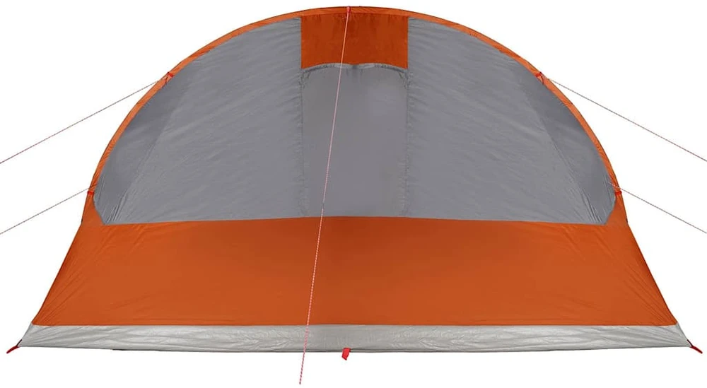 Stovyklavimo palapinė, pilka ir oranžinė, penkiavietė, tunelinė