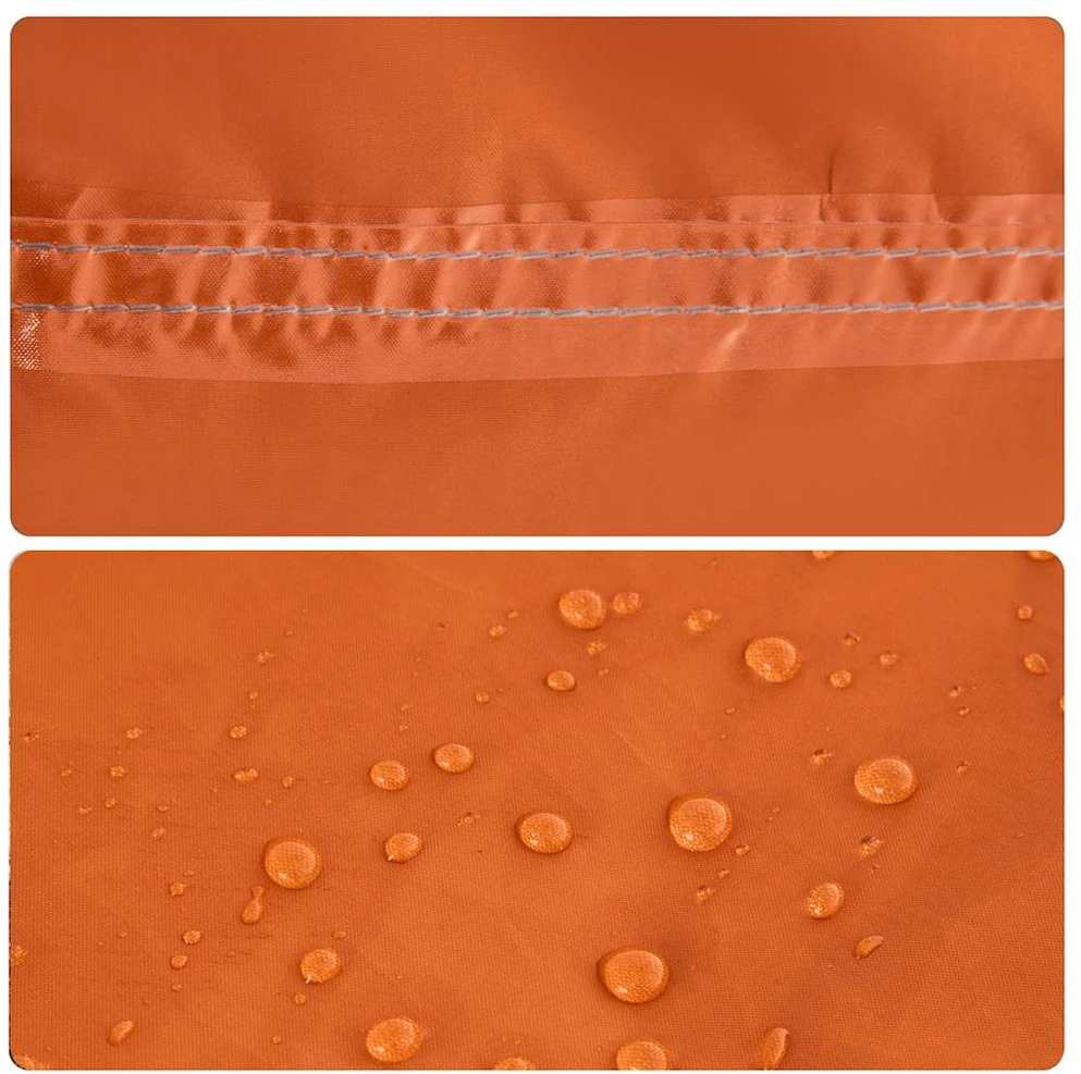Stovyklavimo palapinė, pilka ir oranžinė, šešiavietė, kupolinė