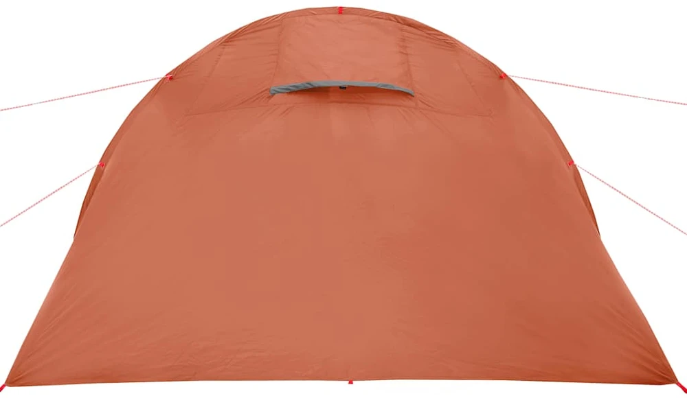 Stovyklavimo palapinė, pilka ir oranžinė, keturvietė, tunelinė
