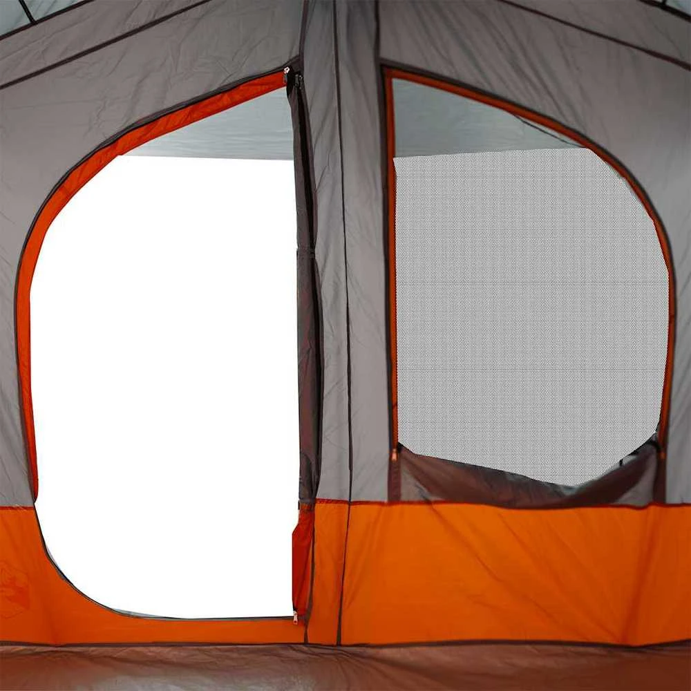 Stovyklavimo palapinė, pilka ir oranžinė, penkiavietė