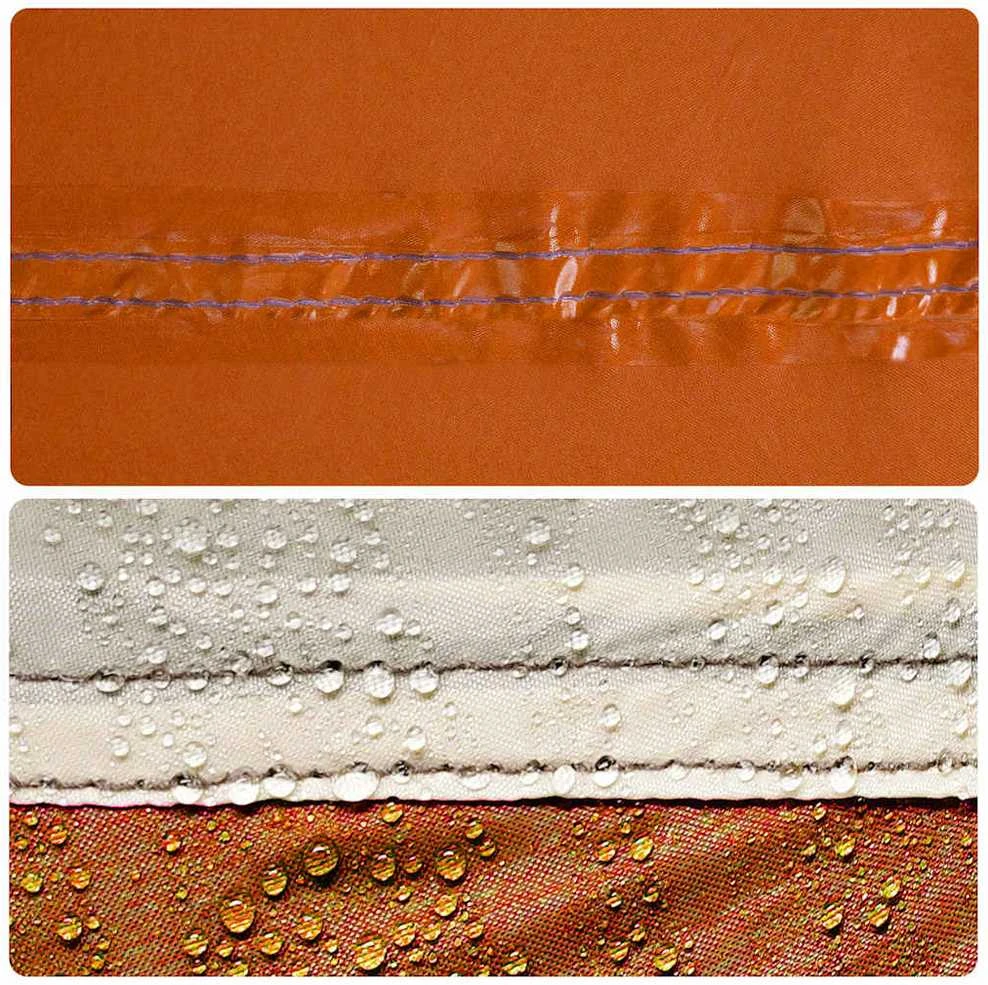 Stovyklavimo palapinė, pilka ir oranžinė, keturvietė, kupolinė