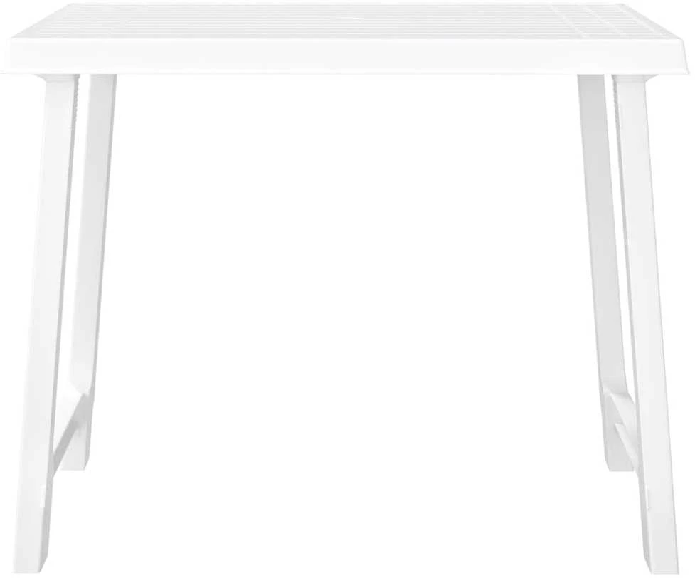 Stovyklavimo stalas, baltas, 79x56x64cm, PP, medienos imitacija