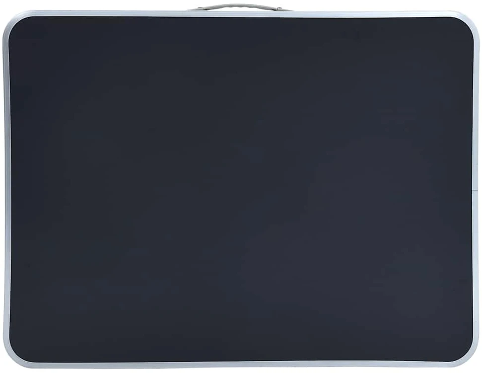 Stovyklavimo stalas su metaliniu rėmu, pilkas, 80x60cm