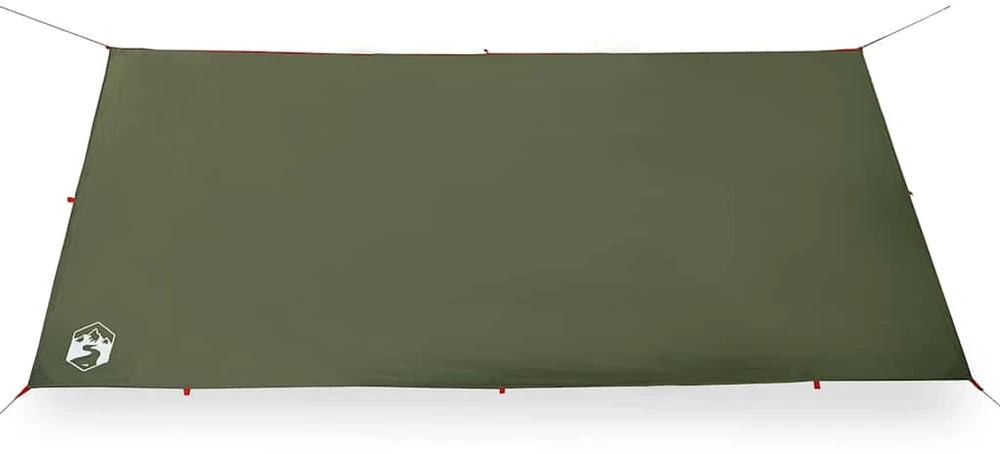 Stovyklavimo tentas, alyvuogių, 366x306cm, atsparus vandeniui