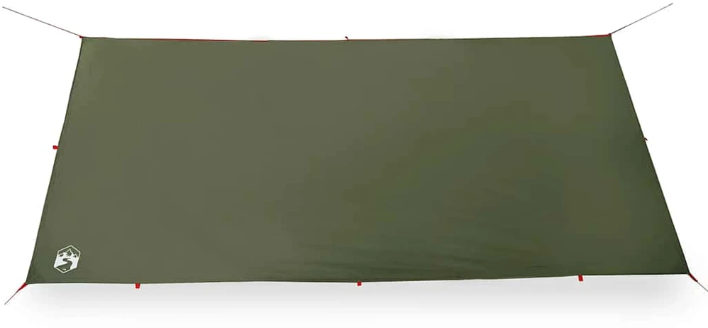 Stovyklavimo tentas, alyvuogių, 406x306cm, atsparus vandeniui