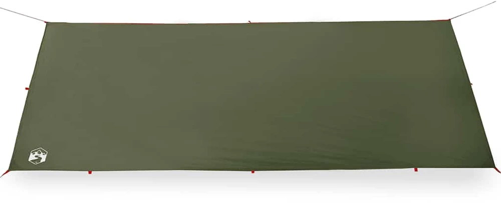 Stovyklavimo tentas, alyvuogių, 506x306cm, atsparus vandeniui