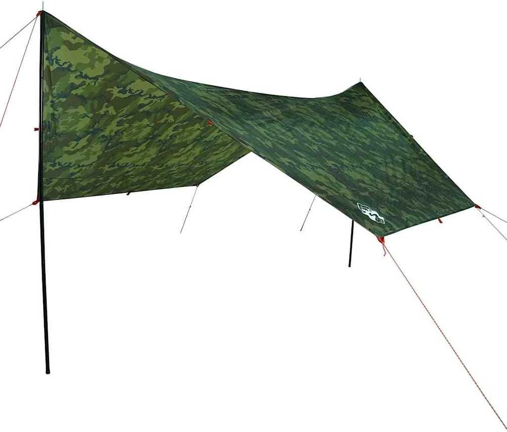 Stovyklavimo tentas, kamufliažinis, 438x376x212cm