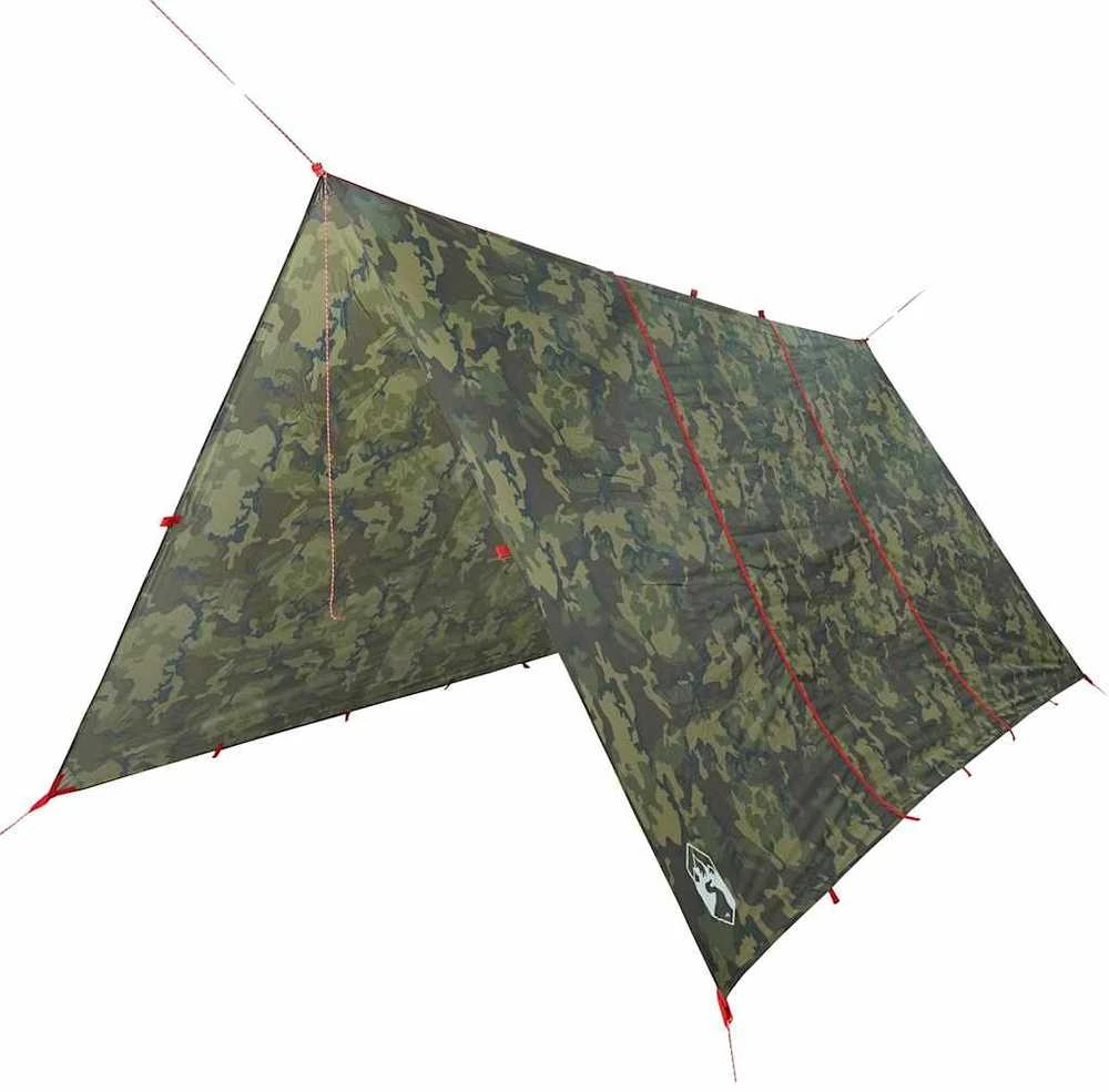 Stovyklavimo tentas, kamufliažinis, 451x420cm