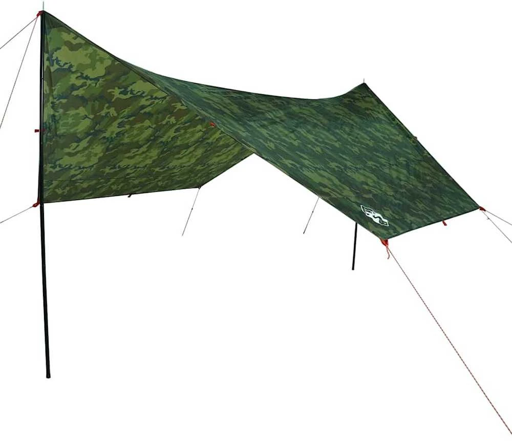 Stovyklavimo tentas, kamufliažinis, 462x306x211cm