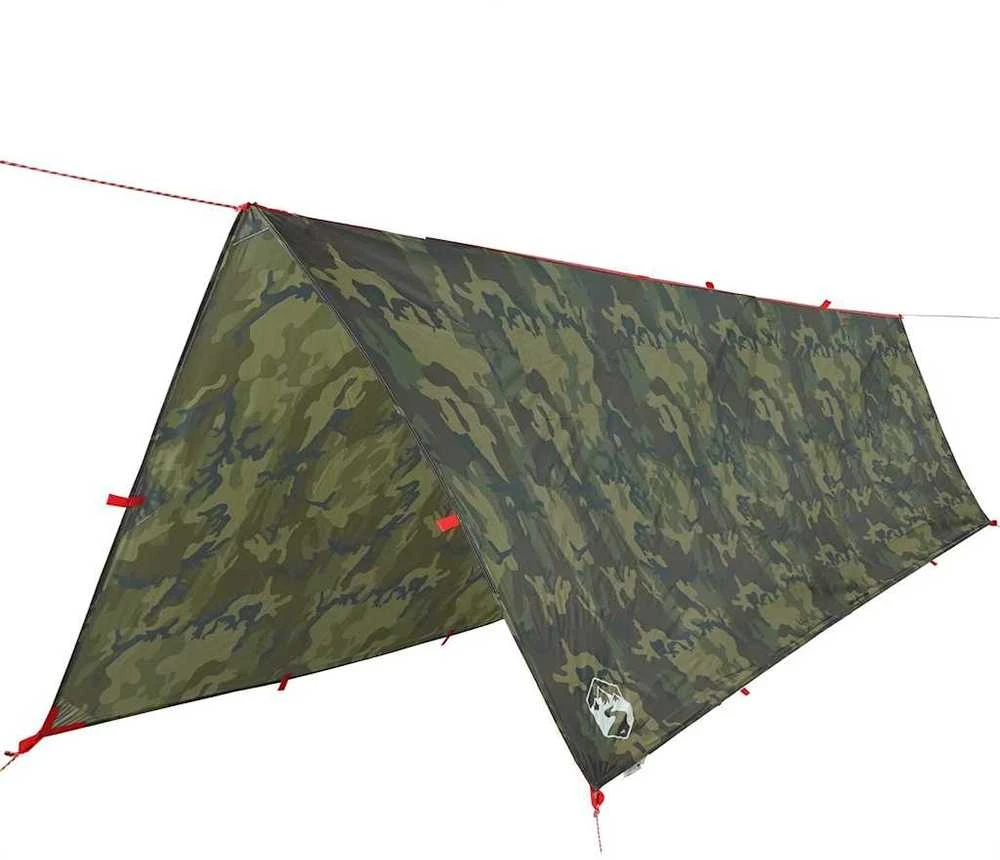 Stovyklavimo tentas, kamufliažinis, 506x306cm