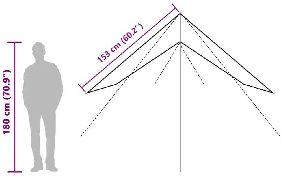 Stovyklavimo tentas, kamufliažinis, 506x306cm