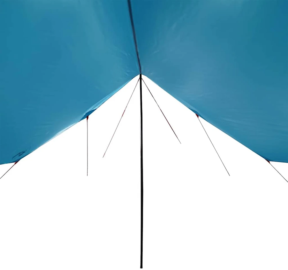 Stovyklavimo tentas, mėlynas, 460x305x210cm, atsparus vandeniui