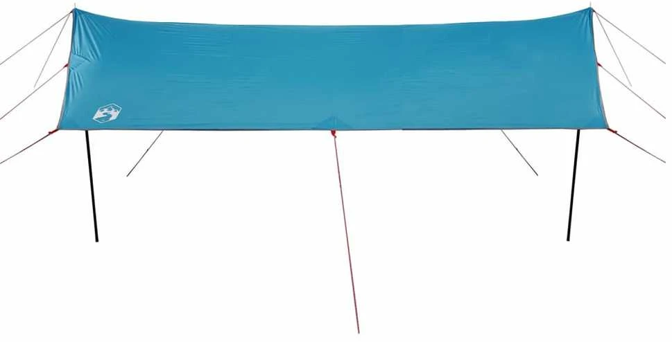 Stovyklavimo tentas, mėlynas, 460x305x210cm, atsparus vandeniui