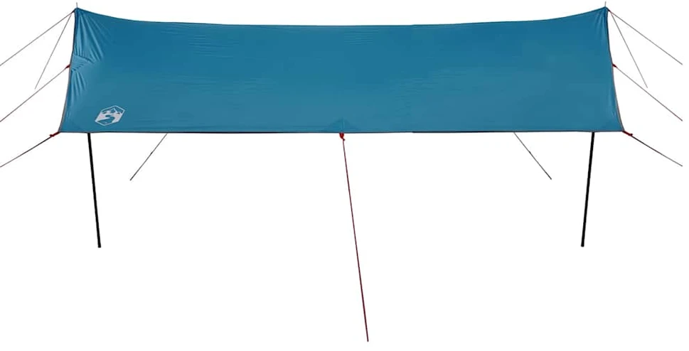 Stovyklavimo tentas, mėlynas, 460x305x210cm, atsparus vandeniui